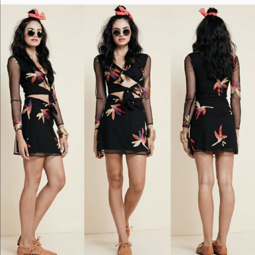 For Love & Lemons sept. Skirt sz M top sz S